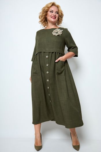 2062 хаки + круж. украшение