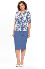 Костюм Milora арт. 1361 синий + цветы