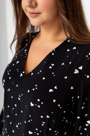 Blouse TOOK A LOOK & Angelika #TB-93 belye serdechki