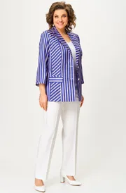Żakiet BelElStyle #412-303 poloska