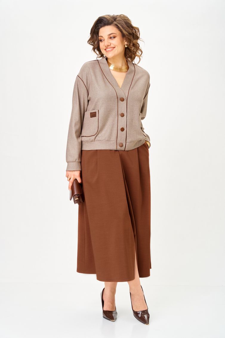 Garnitur Aira Style #24131 komplekt bezhevo-korichnevyj