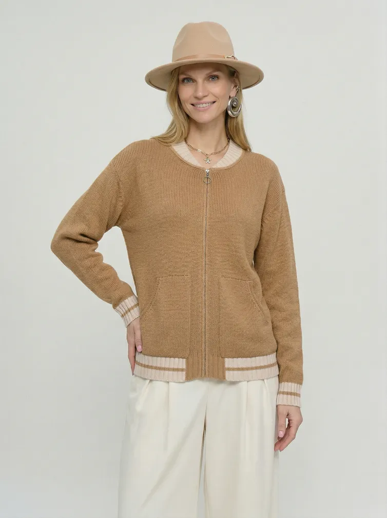 Sweter Newvay #9252-91055 karamelnyj kofe/vanil
