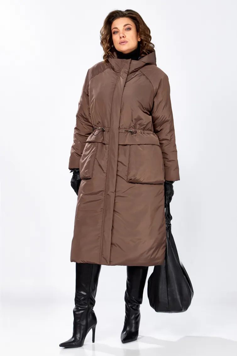 Płaszcz LS #8295 shokolad