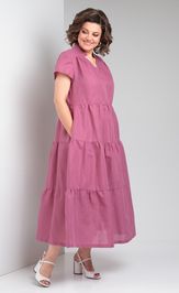 Dress Celentano 5028.1 len malinovyj