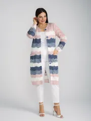 Sweter BONADI #1285 pudra-dzhins