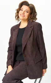 Żakiet Anastasia MAK 1304 korichnevyj