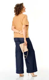 Garnitur Michel Chic 1368/1 karamel, sinij