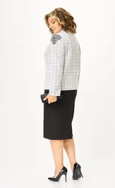 Suit Vilena-fashion 1198 belyj+chernyj