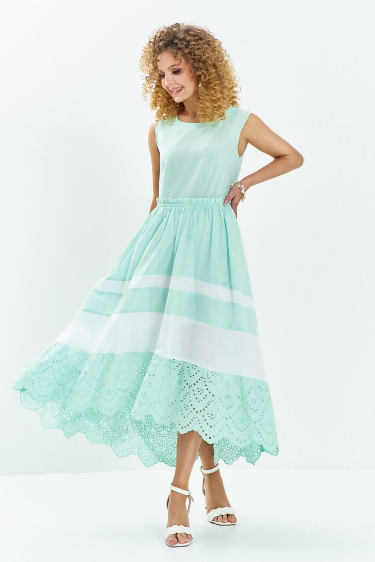 Dress Euromoda #712 myatnyj-belyj