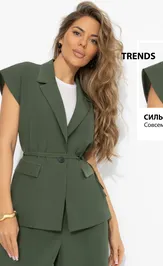 Waistcoat CHARUTTI Slishkom modno (zelenyj)