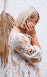 Dress Anastasia 1103 plate molochnyj (print cvety)