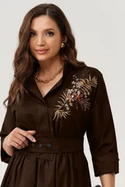 Dress PND #83984 korichnevyj