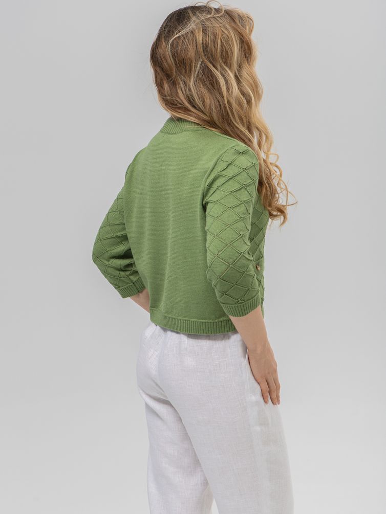 Жакет Romgil арт. РВ0162-ХЛ4 зеленая оливка