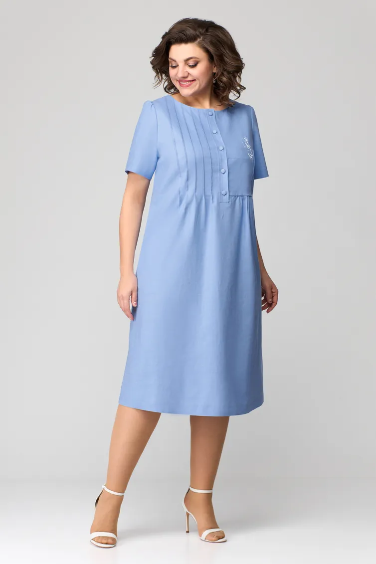 Sukienka Michelle Style #1115-2 goluboj