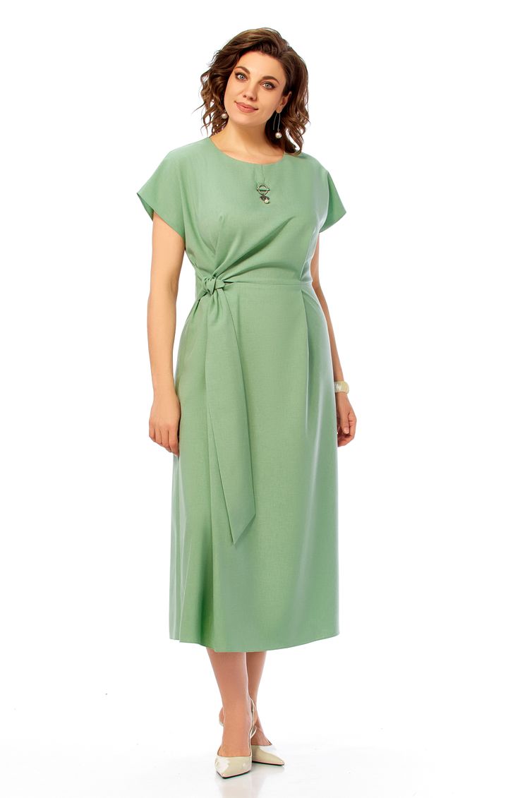 Платье Ольга Стиль арт. С1019 полынь
