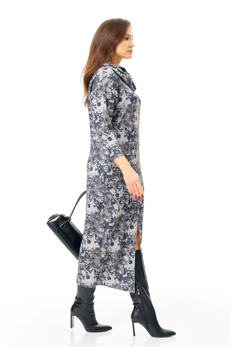 Sukienka Michel Chic #2145/1 serebro, sinij