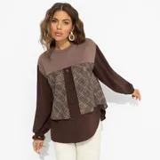 Bluza CHARUTTI #Stil po-vzroslomu (braun, nyu)
