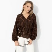 Blouse CHARUTTI #Gromche slov (shokolad)