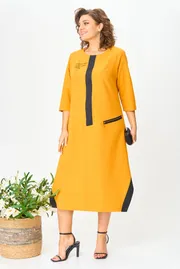 Sukienka Michel Chic #2073/1 gorchichnyj