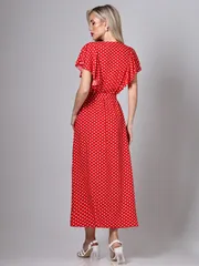 Sukienka DS Trend #P-4916 (S pricelom na leto, red)