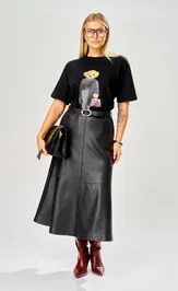 Spódnica Ava fashion M-237 chernyj