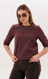 Блуза Anelli Laurel 1824 махагон