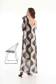 Dress Elema #5K-1434 chyornyj/bezhevyj 164