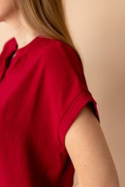 Blouse TOOK A LOOK & Angelika #MD-22-4 vinno-krasnyj