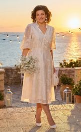 Платье Лилиана 1537 экрю