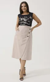 Skirt Ma Cherie 2099 bezhevyj