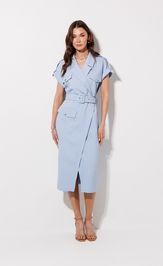 Платье Люше 4390 голубой