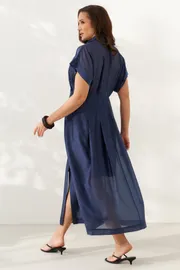 Sukienka Alta Moda #1091-1 sinij