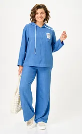 Suit Vilena-fashion 1178 goluboj