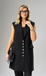 Waistcoat Ava fashion M-242 chernyj