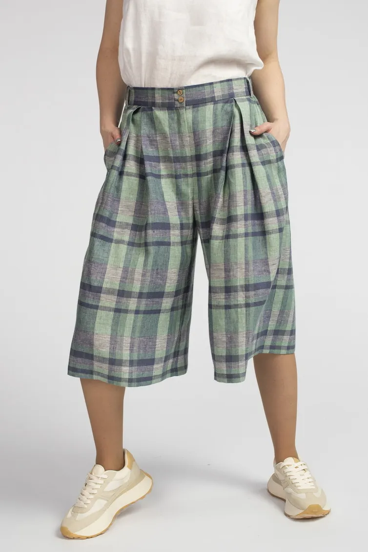 Spodenki FASHION CENTRE #L-3907 zeleno-fioletovyj