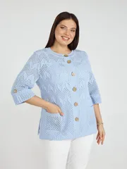 Sweter BONADI #2187 goluboj