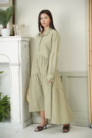 Sukienka Ladis Line #1314 xaki