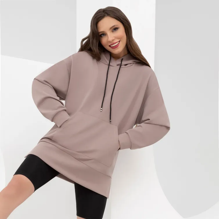 Bluza Z Kapturem CHARUTTI #Ty moe chudo (karamelka)