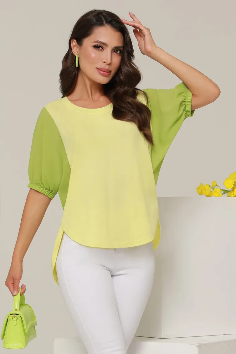 Bluzka DS Trend #B-1718-0254-02 (zelenaya letuchaya mysh)