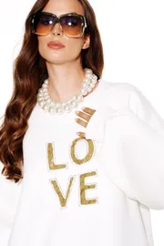 Bluza Elletto Life #13064 molochno-gorchichnyj