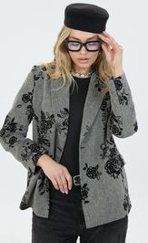 Жакет LM М 0066 флок цветы