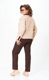 Garnitur Vilena-fashion 1144 bezh+shokolad