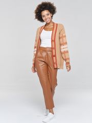 Джемперы, кардиганы, жакеты Newvay арт. BY202-14031 ириска тоффи/кленовый сироп/бел