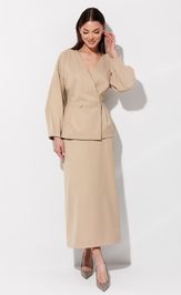 Юбка V&N fashion 1112_бежевый