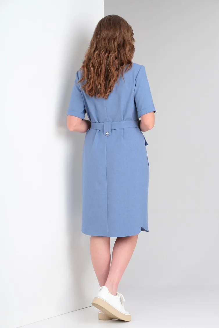 Sukienka Vilena-fashion #805 goluboj