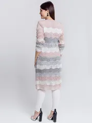 Sweter BONADI #1285 pudra-seryj