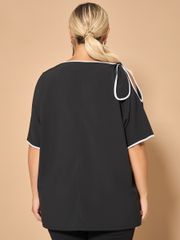 Блуза DORA plus арт. 0324-1 черный матовый