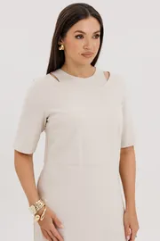 Dress Fantazia Mod #4882 molochnyj