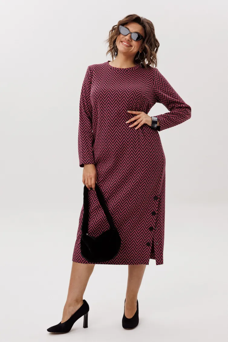 Dress Anelli Laurel #1755 plate ryabinovaya volna