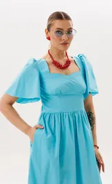 Sukienka Anelli Laurel 1866 blu san